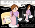 3D On the Shelf Card Kit - Teen Sadye is Knitting
