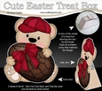 3D Mothers Day Treat Box Mini Kit - Cute Teddy Bear has an Easter Egg