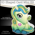 3D Shaped Card Mini Kit - Cute Little Pony Summer Breeze 
