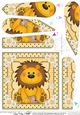 Cute Little Lion Fan Pyramage Topper
