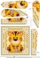 Cute Little Lion Tiger Pyramage Topper