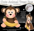 3D Cute Animal Treat Box Gift Set Mini Kit - Cute Little Monkey Bing