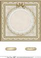 8 x 8 Pearls, Lace and Ribbon Plain Card Base