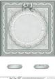 8 x 8 Pearls, Lace and Ribbon Plain Card Base