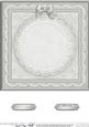 8 x 8 Pearls, Lace and Ribbon Plain Card Base