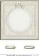 8 x 8 Pearls, Lace and Ribbon Plain Card Base