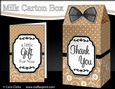 3D Spots & Flowers Milk Carton Treat Box Mini Kit