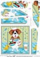 Fan Pyramage Topper - Bathtub Buddies - Little St Bernard Dog