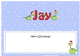 Large DL Merry Christmas JAY insert