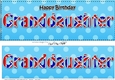 Large DL Happy Birthday GRANDDAUGHTER 3D decoupage UK Union Jack
