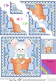 Flower Pot Friends Cute Little Mouse Wavey Corner Stacker