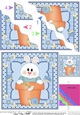 Flower Pot Friends Cute Little Bunny Wavey Corner Stacker