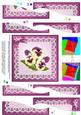 Pansy on Butterfly Lace Wavy Spiral Side Stacker