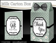 3D Spots & Flowers Milk Carton Treat Box Mini Kit