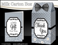 3D Spots & Flowers Milk Carton Treat Box Mini Kit