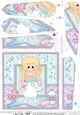 Cute Little Girl Bathtub Fan Pyramage Topper