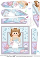 Cute Little Girl Bathtub Fan Pyramage Topper