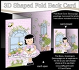 3D Shaped No-Hole Fold Back Mini Kit - Country Cottage Girlz Suzi has a Rose