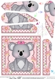 Cute Little Koala Bear Fan Pyramage Topper