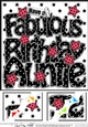8 x 8 Have a Fabulous Birthday AUNTIE Scalloped corner Topper