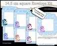 Cute Little Ponies 14.5 x 14.5 cm envelope Kit