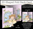 3D Shaped No-Hole Fold Back Mini Kit -  Country Cottage Girlz Liz has a Rose