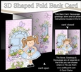3D Shaped No-Hole Fold Back Mini Kit -  Country Cottage Girlz Liz has a Rose