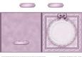 Square Pearls, Lace and Ribbon Plain Card Base Portrait Form