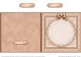 Square Pearls, Lace and Ribbon Plain Card Base Portrait Form