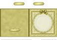 Square Pearls, Lace and Ribbon Plain Card Base Portrait Form