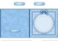 Square Pearls, Lace and Ribbon Plain Card Base Portrait Form