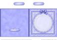 Square Pearls, Lace and Ribbon Plain Card Base Portrait Form