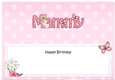 Large DL Happy Birthday MAMMY insert with Livvy Bear