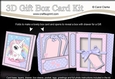 3D Cute Little Unicorn Gift Box Card Kit 3d Decoupage