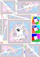 Cute Little Unicorn Twisted Spiral Side Stacker