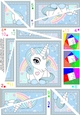 Cute Little Unicorn Twisted Spiral Side Stacker
