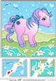 8 x 8 My Cute Little Pony Scalloped Corner Topper  