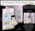 3D Shaped No-Hole Fold Back Mini Kit - Country Cottage Girlz Suzi has a Basket of Tulips