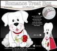 3D Valentine Treat Box Mini Kit - Cute Romantic White Labrador Dog has a Rose