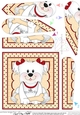 Fan Pyramage Topper - Cute Little Bichon Frise Dog