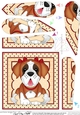 Fan Pyramage Topper - Cute Little St Bernard Dog