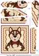 Fan Pyramage Topper - Cute Little Husky Dog