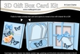 3D Gift Box Card Kit 3d Decoupage - Butterfly & Flowers Birdcage