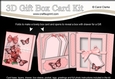 3D Gift Box Card Kit 3d Decoupage - Butterfly & Flowers Birdcage