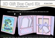 3D Cute Little Pony Gift Box Card Kit 3d Decoupage