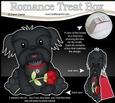 3D Valentine Treat Box Mini Kit - Cute Romantic Shih Tzu Dog has a Rose