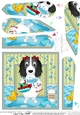 Fan Pyramage Topper - Bathtub Buddies - Little Springer Spaniel Dog