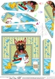 Fan Pyramage Topper - Bathtub Buddies - Little German Shepherd Dog