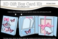 3D Gift Box Card Kit 3d Decoupage - Butterfly & Flowers Birdcage