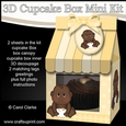 3D Mini Milk Carton Cupcake Treat Box Mini Kit - Cute Little Ethnic Baby